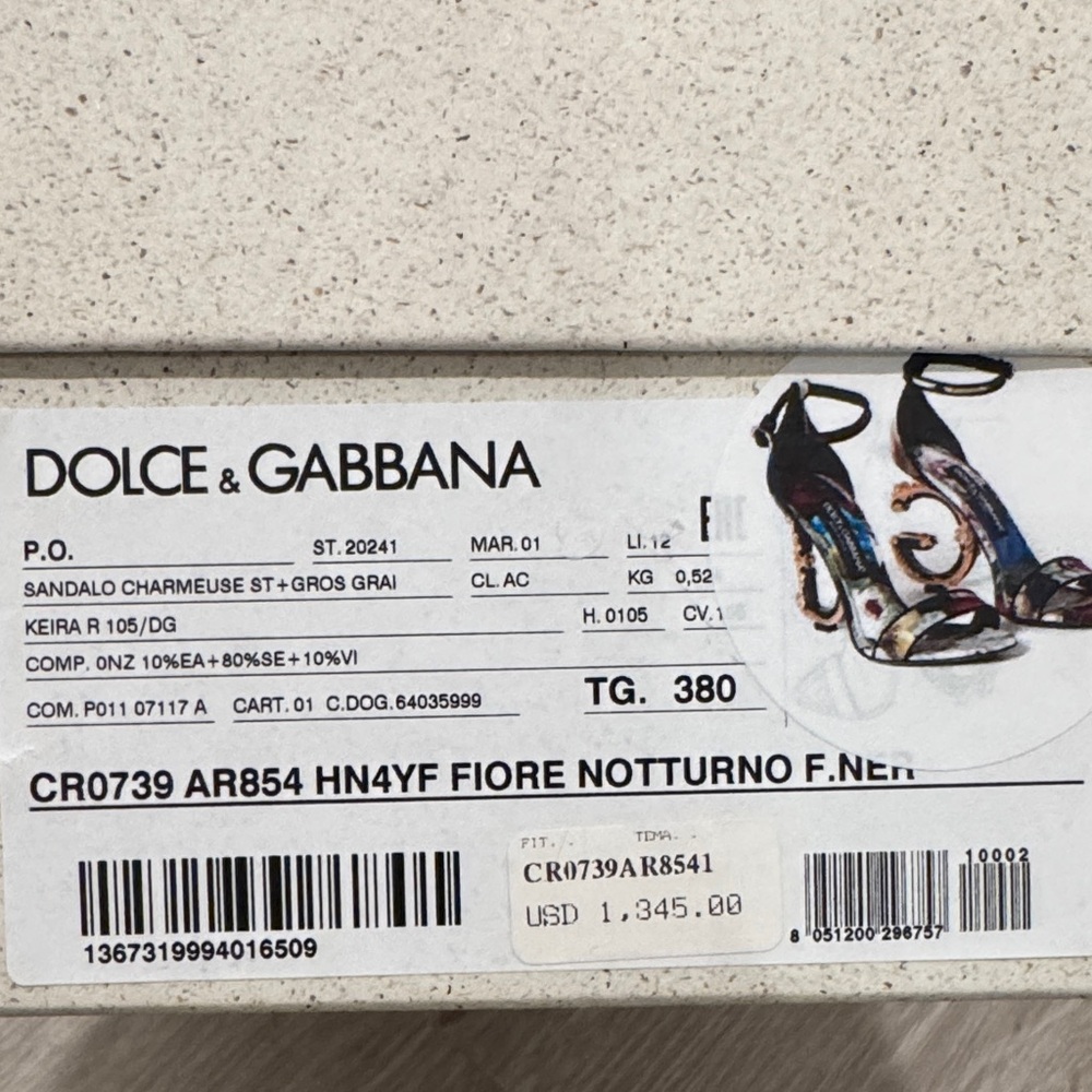 Dolce & Gabbana Fiore Notturno Heels